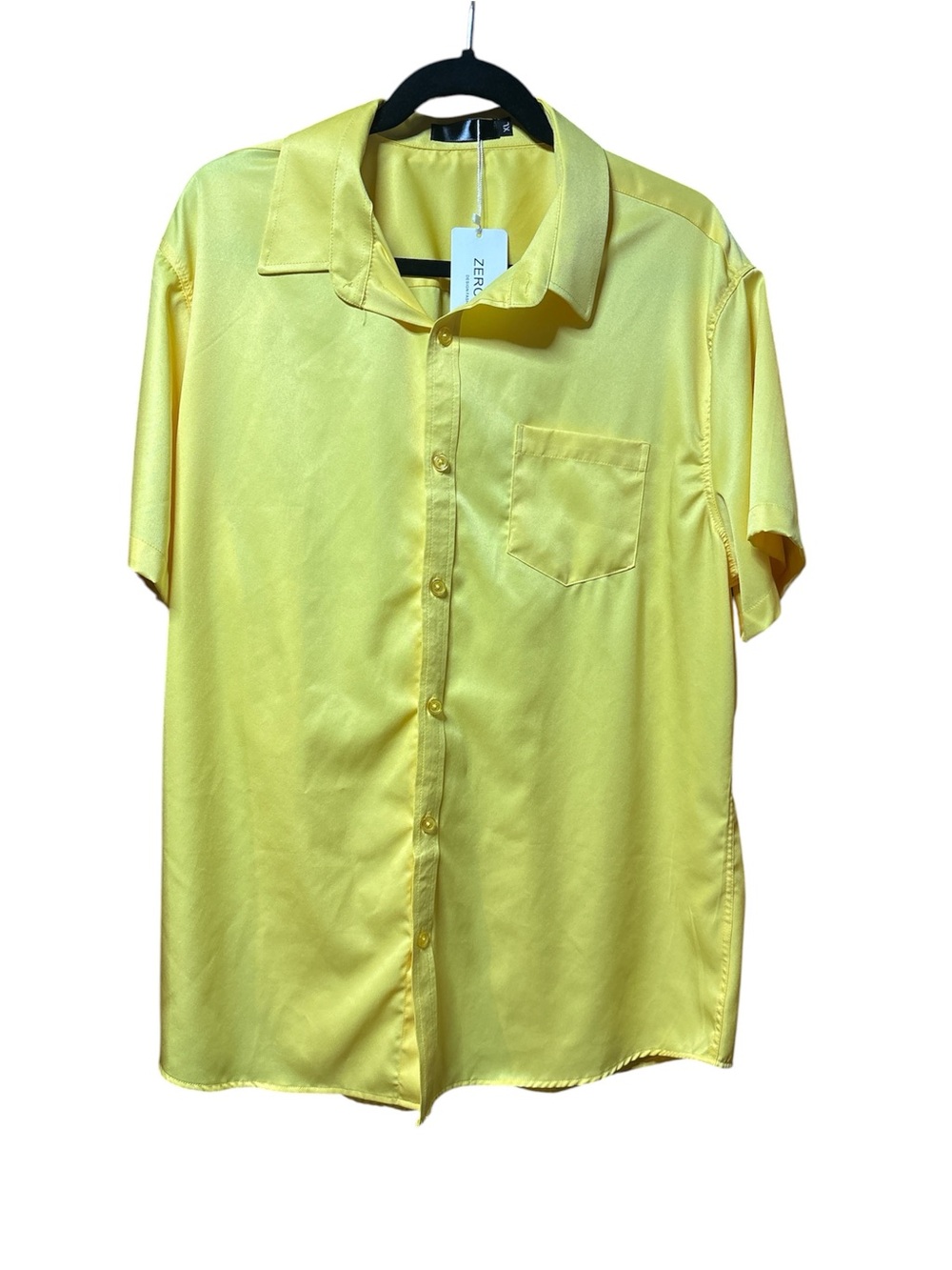 ZeroxLab Yellow Short Sleeve Dress Shirt